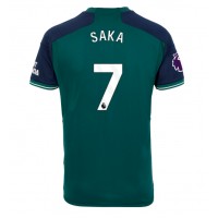 Arsenal Bukayo Saka #7 Tretí futbalový dres 2023-24 Krátky Rukáv